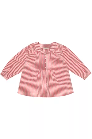 Caramel Girls Blouses - Victoria striped cotton-blend blouse