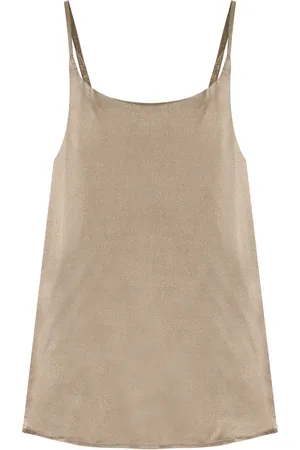 ASCENO Venice silk-satin top