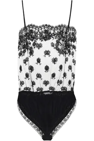 Stella McCartney Floral-lace bodysuit