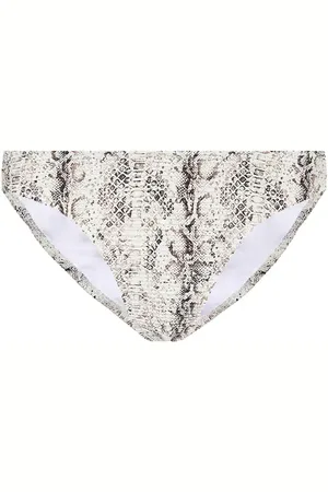 Heidi Klein Zambia snake-effect bikini bottoms