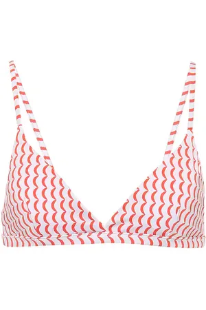 ASCENO Genoa wave-print bikini top