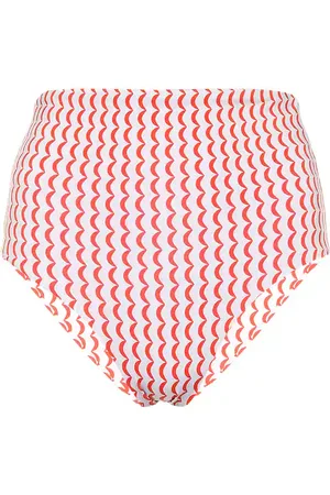 ASCENO Deia wave-print bikini bottoms