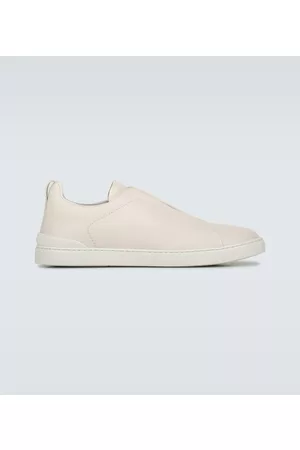 Ermenegildo Zegna Leather sneakers with concealed laces
