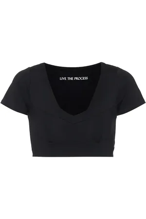 LIVE THE PROCESS Crystal crop top