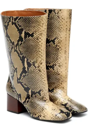 Marni Snake-effect leather boots