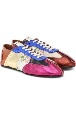 Marni Tapestry leather sneakers