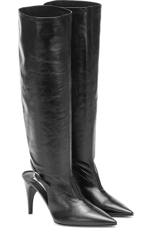 Jil Sander Cut-out knee-high leather boots
