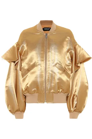UNDERCOVER Metallic satin bomber jacket
