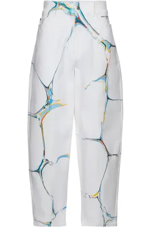 Stella McCartney High-rise stretch-cotton carrot jeans