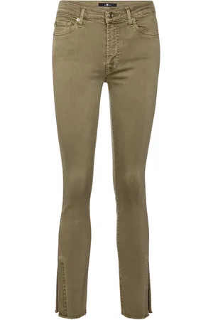 7 for all Mankind Ronnie Slim Illusion mid-rise skinny jeans