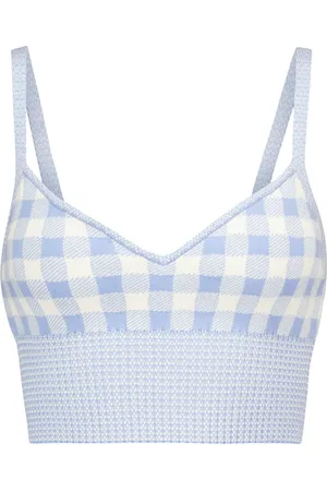 Altuzarra Tyler gingham knit bralette