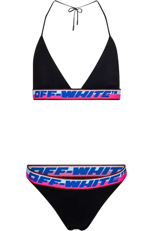OFF-WHITE Triangle logo bikini set