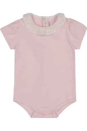 Il gufo Ruffle-trimmed cotton playsuit