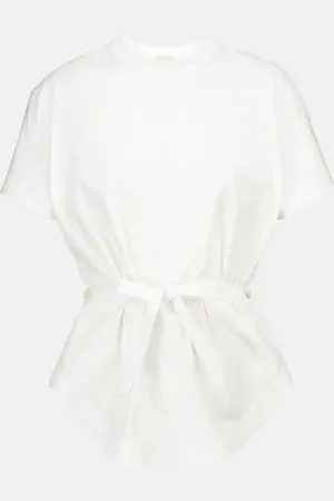 Alaïa AlaÃ¯a Peplum cotton T-shirt