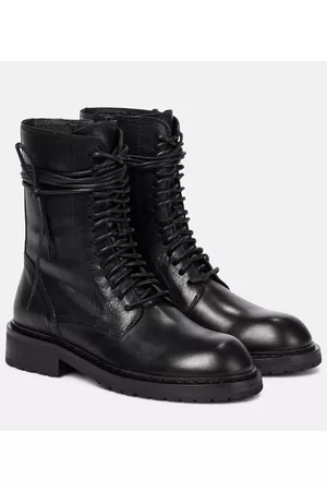 ANN DEMEULEMEESTER Women Ankle Boots - Leather combat boots
