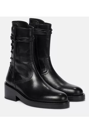 ANN DEMEULEMEESTER Women Ankle Boots - Leather ankle boots