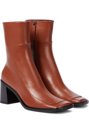 The Row Patch leather ankle boots