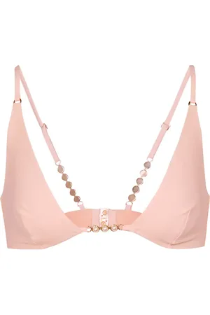 Stella McCartney Embellished triangle bikini top
