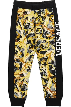 VERSACE Printed cotton sweatpants