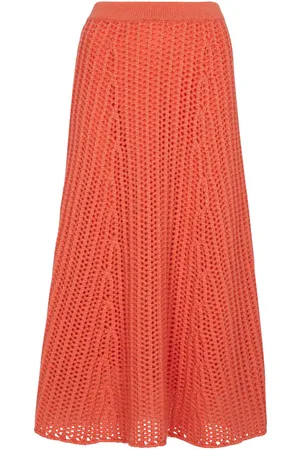 GABRIELA HEARST Pablo bouclÃ©-knit cashmere midi skirt