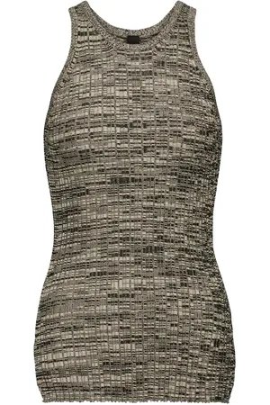 PETAR PETROV Ela ribbed-knit silk tank top