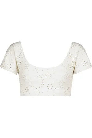 ERES Version broderie anglaise crop top