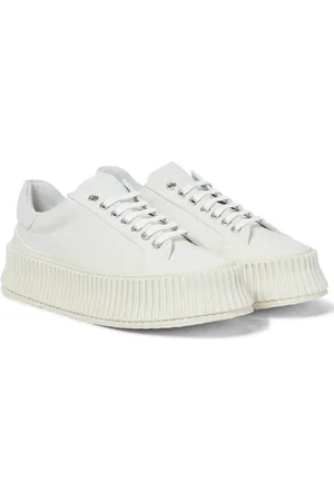 Jil Sander Canvas platform sneakers