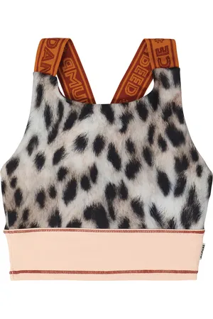 Molo Oliva leopard-print sports bra