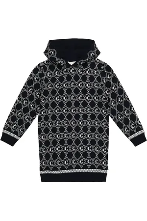 Chloé ChloÃ© Kids Intarsia-knit cotton and wool dress