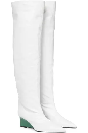 Jil Sander Leather over-the-knee boots