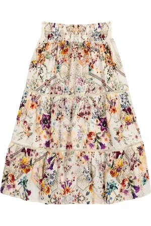 Camilla Embellished floral skirt