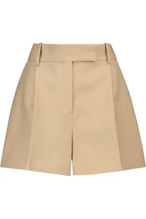 Khaite Maarte high-rise cotton shorts