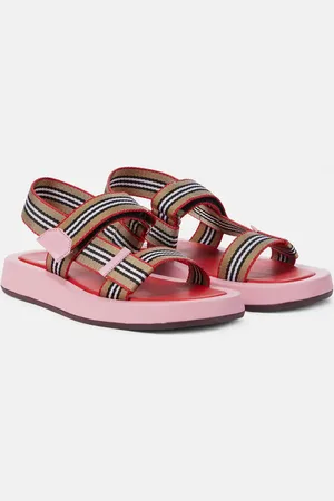 Burberry Icon Stripe canvas sandals