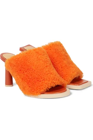 Jacquemus Les Mules CarrÃ©s Ronds shearling sandals