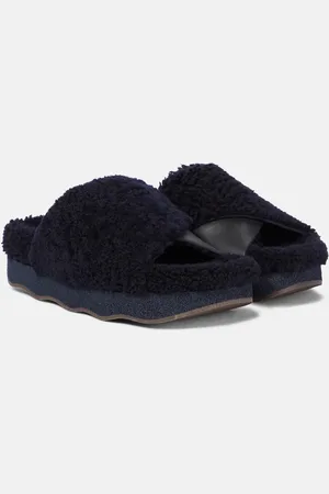 Chloé ChloÃ© Wavy shearling slides