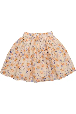 BONPOINT Suzon floral cotton twill skirt