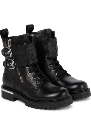 Balmain Leather combat boots