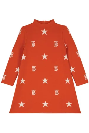 Burberry Intarsia-knit wool-blend dress