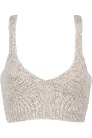 Simkhai Elsa wool-blend knit bra