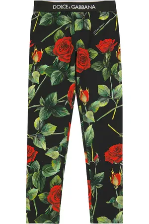 Dolce & Gabbana Floral stretch-cotton leggings