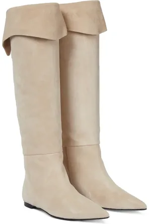 Khaite Diego suede knee-high boots