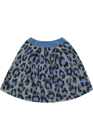 PAADE Leopard-print wool and cotton-blend skirt