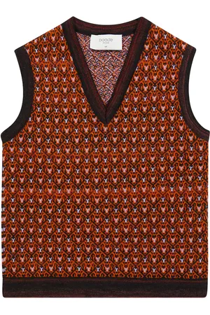 PAADE Patterned wool-blend vest