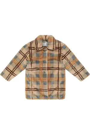 PAADE Checked faux fur coat
