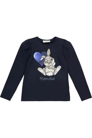 MONNALISA Long-sleeved bunny printed T-shirt