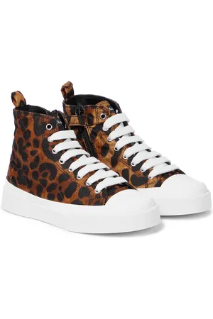 Dolce & Gabbana Portofino leopard-print canvas sneakers