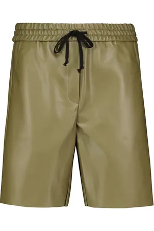 Deveaux New York Brooke faux leather shorts