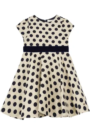 Tartine Et Chocolat Polka-dot cotton-blend dress