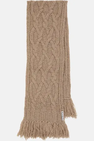 Acne Studios Cable-knit wool-blend scarf
