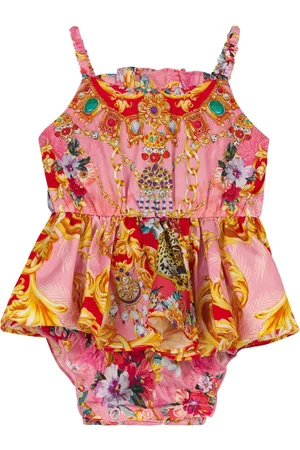 Camilla Kids Baby printed cotton playsuit